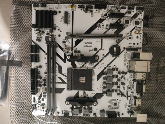 New White B450M mATX AMD AM4 motherboard for PC 4x PCIe Slots
