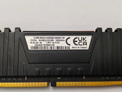 Corsair Vengeance LPX 32GB 1x32G DDR4 3200MHz RAM CMK64GX4M2E3200C16