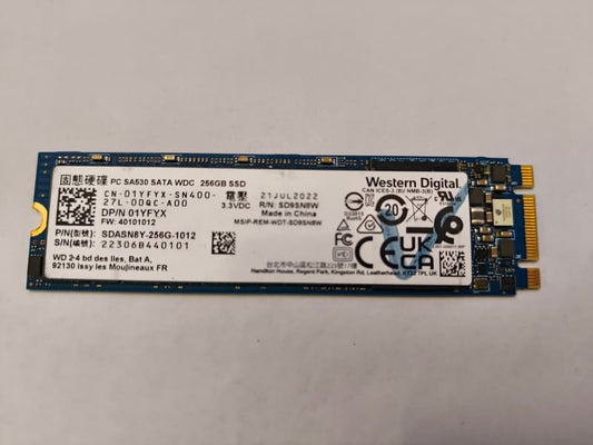 WD SA530 M2 2280 SATA SSD 256GB Good Condition Tested