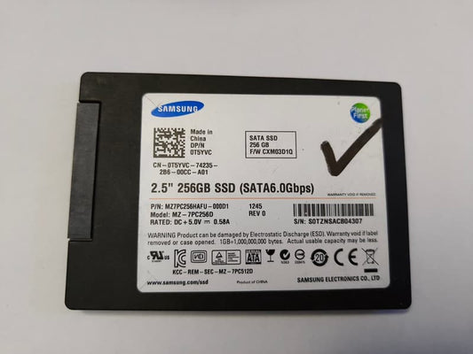 Samsung 2.5 SATA SSD 256GB Good condition Tested 92% Health